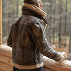 Men Sheepskin Leather Jacket