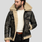 Men Sheepskin Leather Jacket
