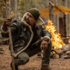 Men Sheepskin Leather Jacket