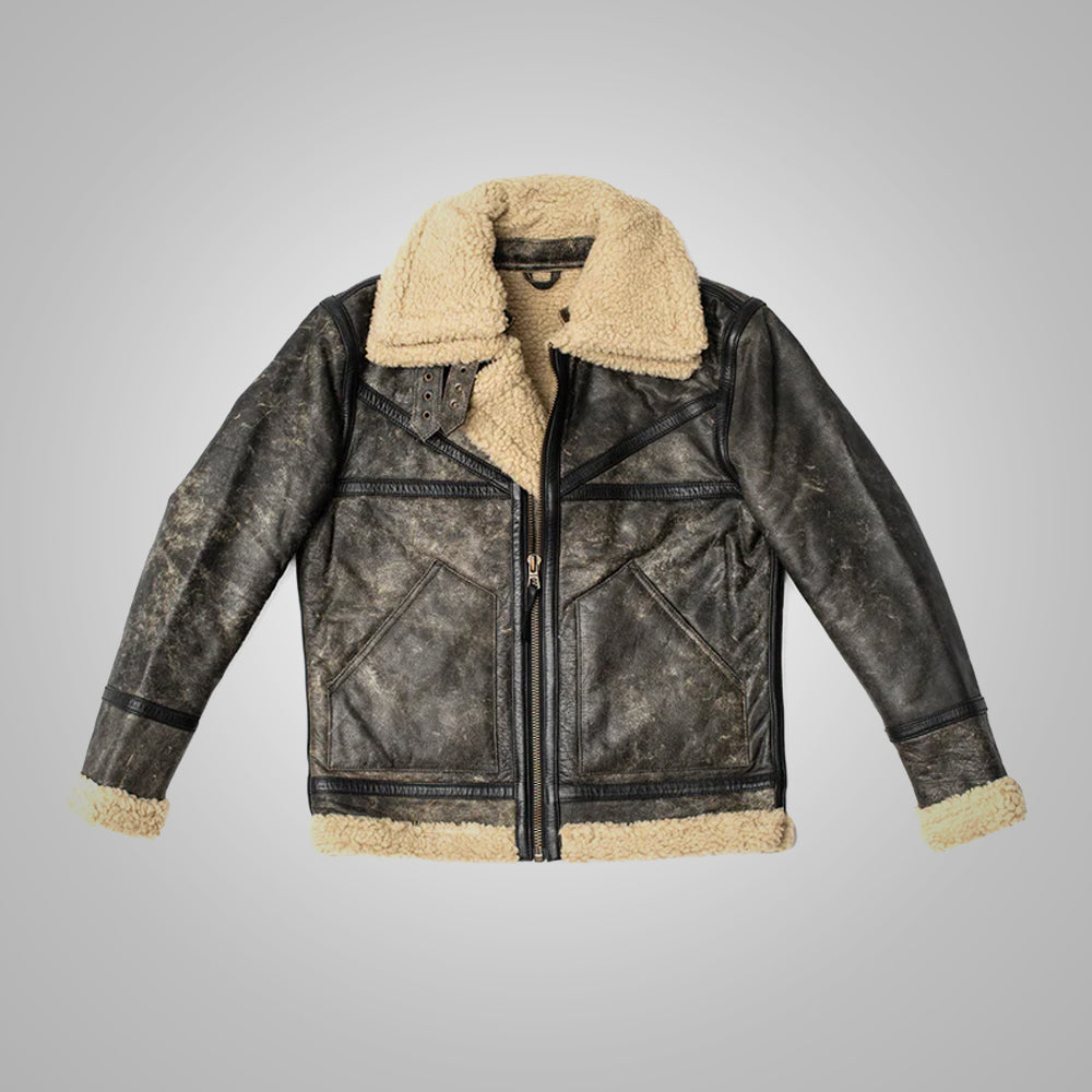 Men Sheepskin Leather Jacket