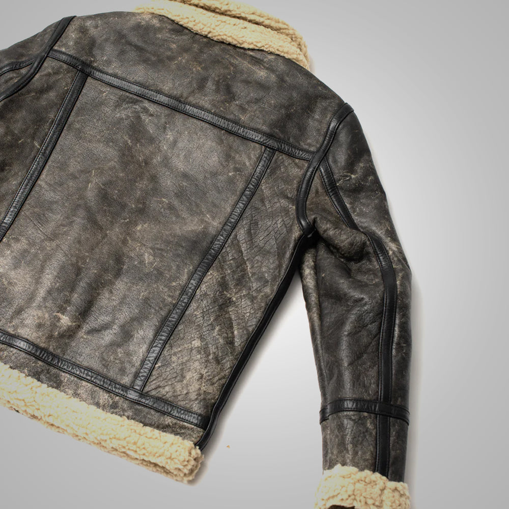 Men Sheepskin Leather Jacket