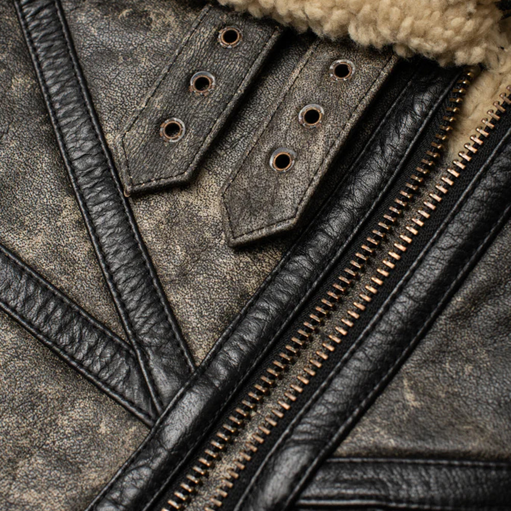 Men Sheepskin Leather Jacket