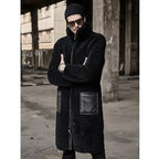 Men's Black Double-Sided Shearling Leather Coat