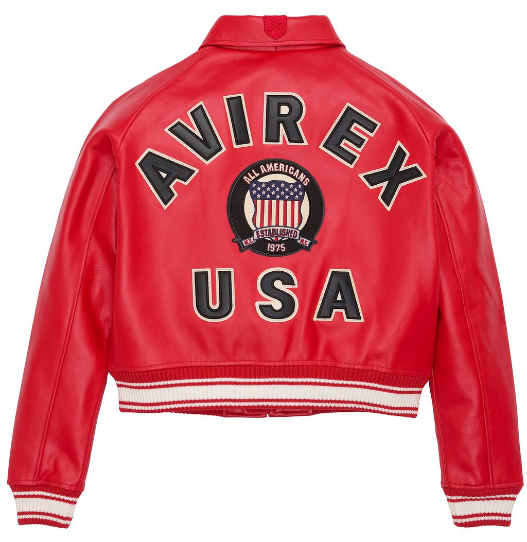 Avirex Legend Lamb Leather Jacket For Womens
