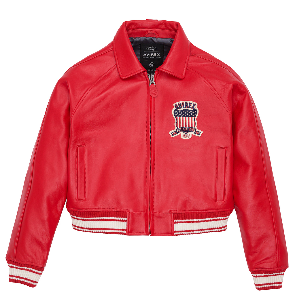 Avirex Legend Lamb Leather Jacket For Womens