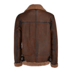 Men's B3 Aviator Sheepskin Shearling Bomber Leather Jacket