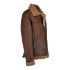 Men's B3 Aviator Sheepskin Shearling Bomber Leather Jacket