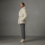 Women's White Shearling Jacket