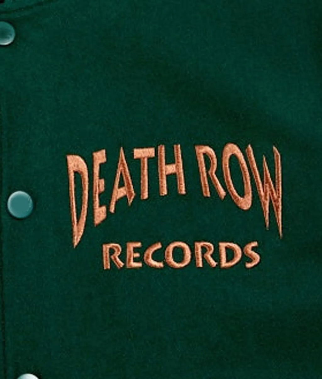 Snoop Dogg Death Row Records Green Varsity Jacket