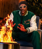 Snoop Dogg Death Row Records Green Varsity Jacket