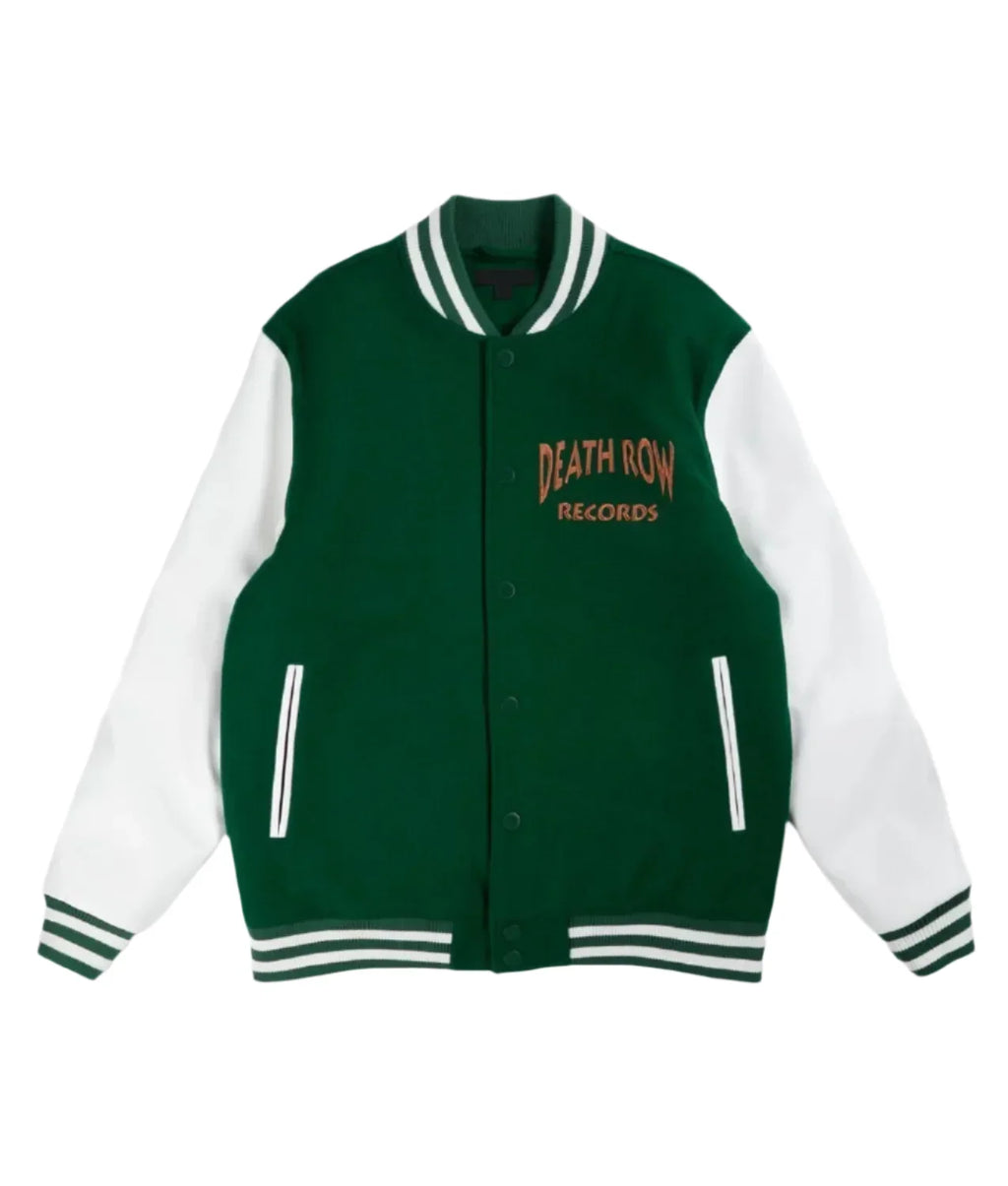 Snoop Dogg Death Row Records Green Varsity Jacket