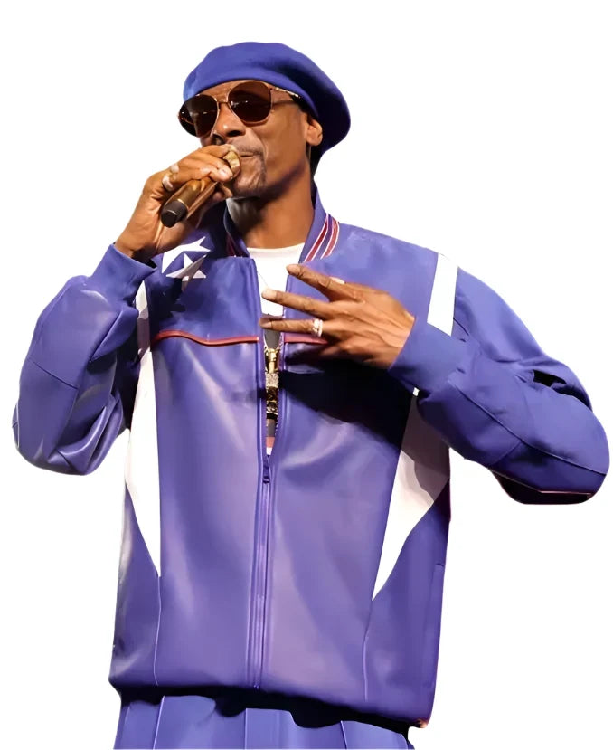 Snoop Dogg Paris Olympic 2024 Purple Jacket