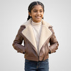 Squirrel Girl Leather Jacket Women - Doreen Green Cropped Shearling Cosplay Jacket