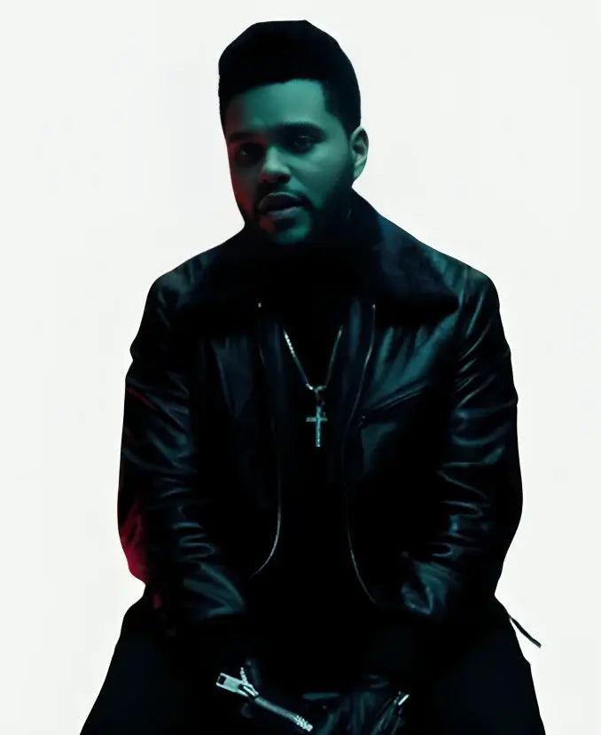 Starboy The Weeknd Black Leather Jacket