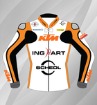 Stefan Nebel KTM Leather Motorcycle Racing Jacket