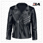 Studded jacket, Leather Jacket Men, Black Jacket, Mens Fashion, Handmade Jacket, Punk Style Mens