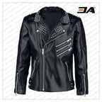 Studded jacket, Leather Jacket Men, Black Jacket, Mens Fashion, Handmade Jacket, Punk Style Mens