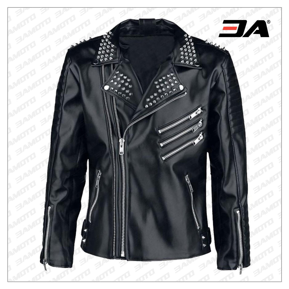 Studded jacket, Leather Jacket Men, Black Jacket, Mens Fashion, Handmade Jacket, Punk Style Mens