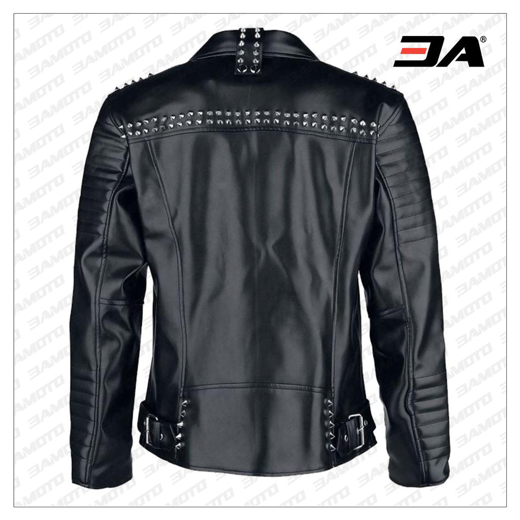 Studded jacket, Leather Jacket Men, Black Jacket, Mens Fashion, Handmade Jacket, Punk Style Mens