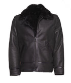 Black B3 Bomber Aviator Shearling Jacket