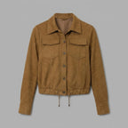 Women's Suede Trucker Jacket