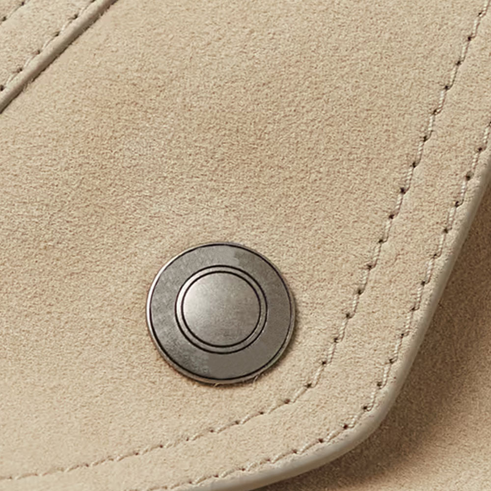 Men's Suede Sand Lambskin Trucker Leather Jacket