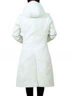 Sylvia Hoeks Blade Runner 2049 Luv White Leather Trench Coat