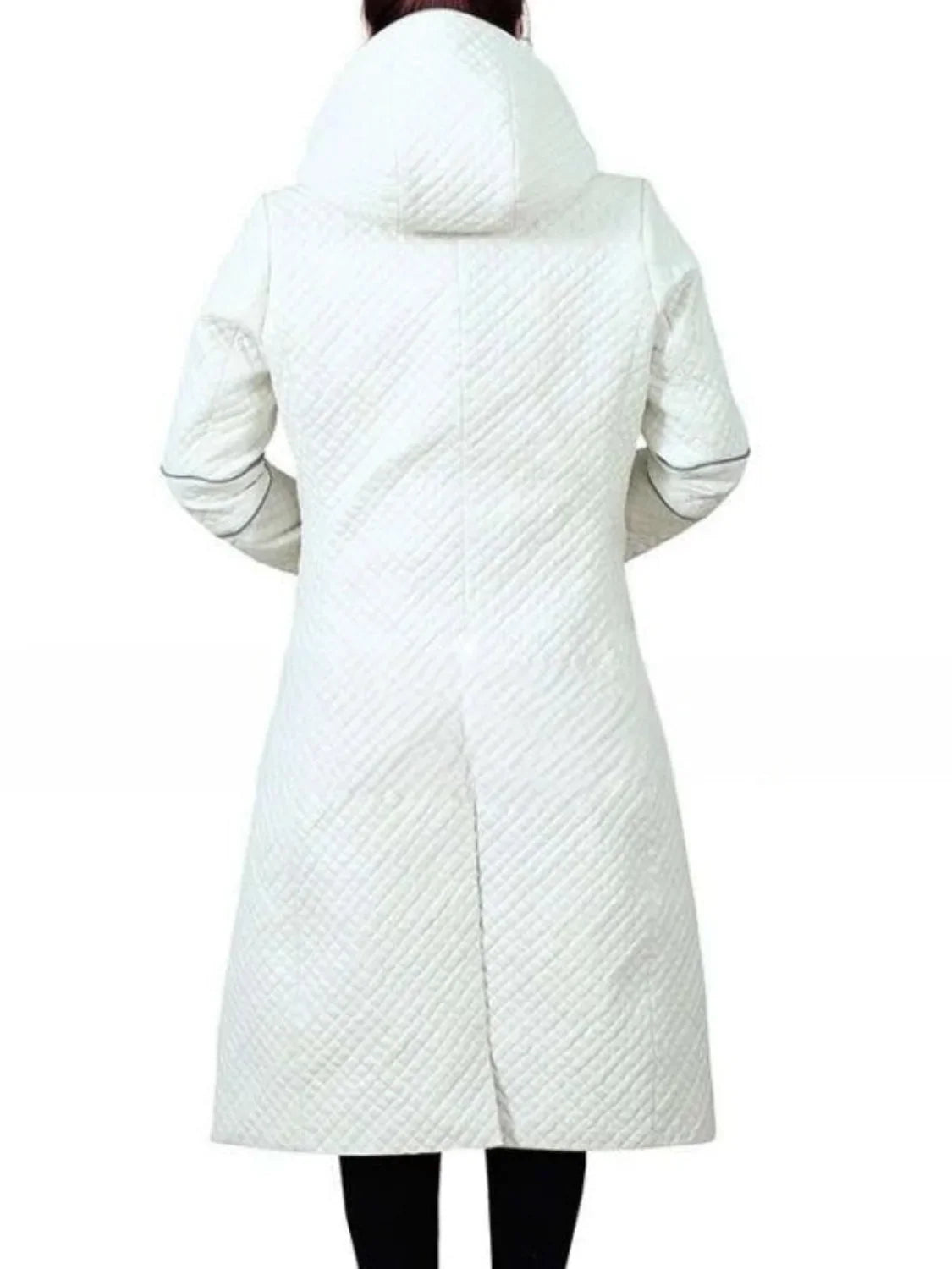 Sylvia Hoeks Blade Runner 2049 Luv White Leather Trench Coat