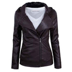 Womens Asymmetrical Leather Jacket