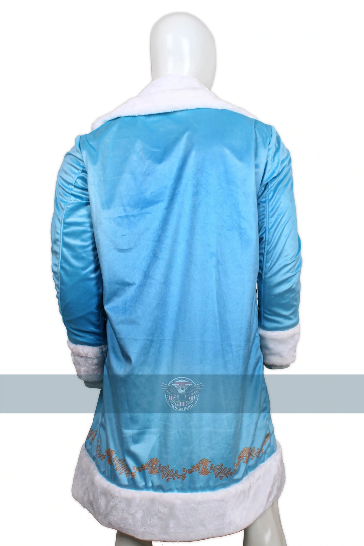 Handmade Blue Santa Christmas Velvet Coat