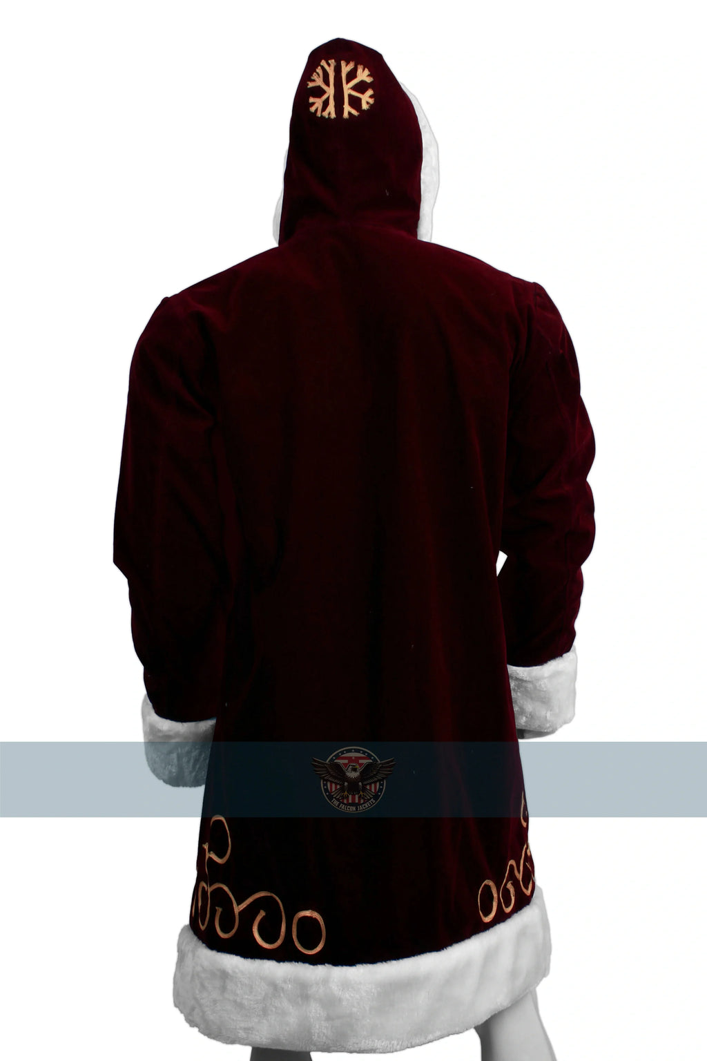 Santa Claus Inspired Red Hooded Winter Coat
