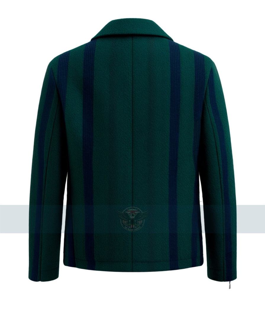 Ryan Reynolds Classic Stripes Wool Jacket