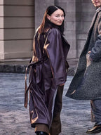 Sophie Baek Bridgerton S04 Leather Trench Coat