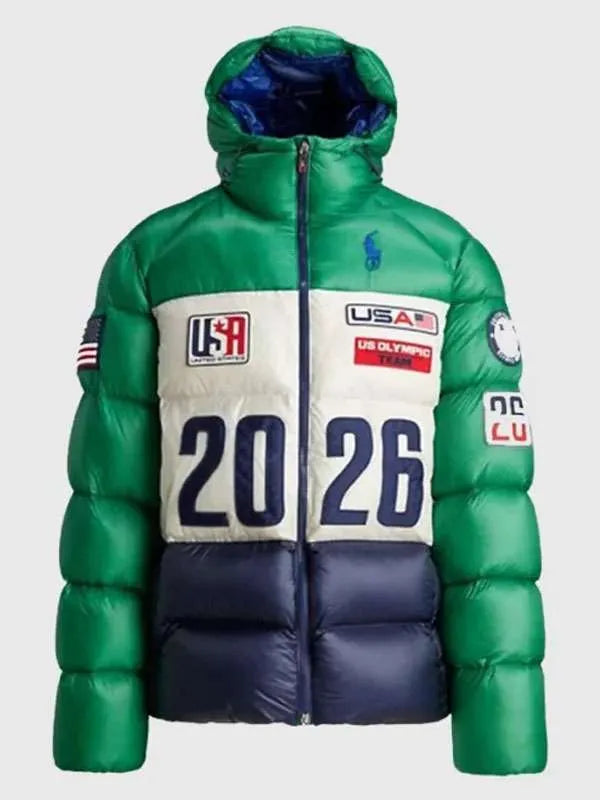 Olympics 2026 Team USA Closing Ceremony Puffer Jacket