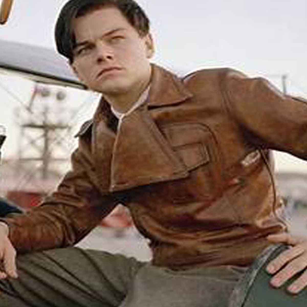 The Aviator Howard Hughes Leather Jacket