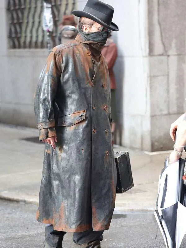 Christian Bale The Bride Black Leather Coat