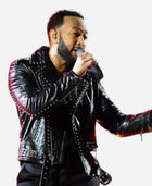 The Voice S25 john legend Finale Studded Leather Jacket