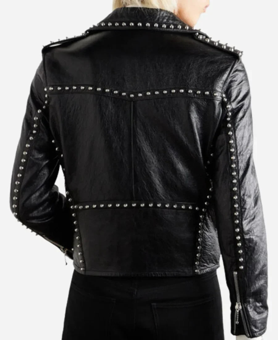 The Voice S25 john legend Finale Studded Leather Jacket