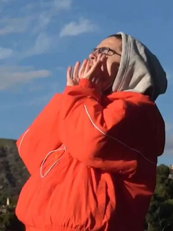Timothee Chalamet Marty Supreme Orange Jacket