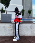 Scuderia Ferrari Printed Racing Jacket - F1 Motorsport Streetwear (Unisex)