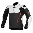 XEO MEN MOTORCYCLE LEATHER RACING JACKET