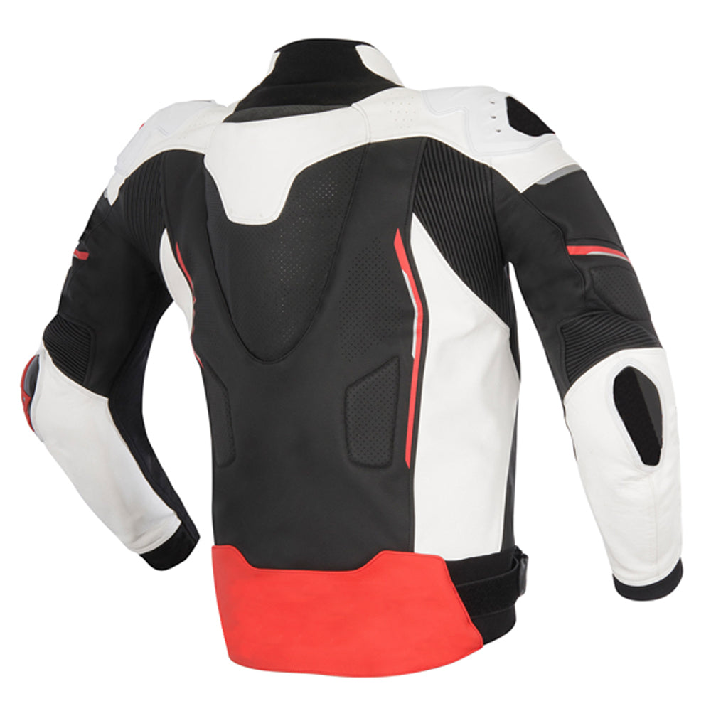 XEO MEN MOTORCYCLE LEATHER RACING JACKET