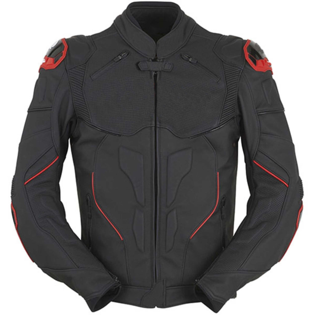 MEN MOTORCYCLE LEATHER RACING JACKET