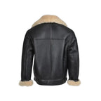 Unisex Aviator B3 Bomber Shearling Fur Leather Jacket