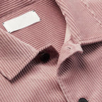 Unisex Pink Full Sleeves Soft Cotton Corduroy Jacket