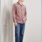 Unisex Pink Full Sleeves Soft Cotton Corduroy Jacket