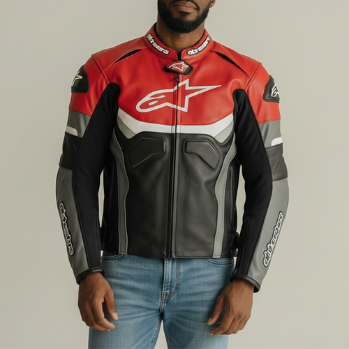 Alpinestars Celer Biker Racing Leather Jacket