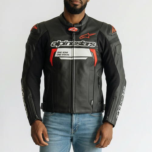 Alpinestars Biker Racing Leather Jacket