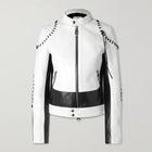 Women Sheepskin Motorcycle Biker Leather Jacket