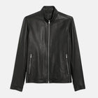 Men's Riding Motorcycle Lambskin Black Leather Jacket